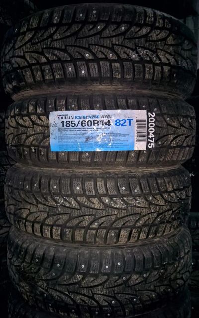 Лот: 6158569. Фото: 1. Шины 185/60 R14 Sailun Ice Blazer... Шины