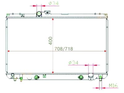 Лот: 3700983. Фото: 1. Радиатор toyota chaser/cresta... Двигатель и элементы двигателя
