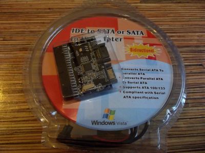 Лот: 3442593. Фото: 1. Переходник 2 в 1 SATA2IDE / IDE2SATA... Шлейфы, кабели, переходники