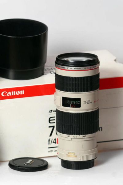 Лот: 9729331. Фото: 1. Canon EF 70-200mm f/4L IS USM... Объективы