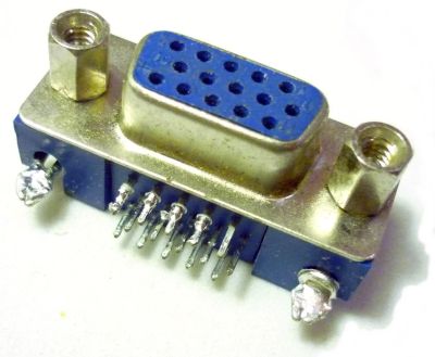 Лот: 17435763. Фото: 1. Разъем VGA 15 (3x5) pin, Female... Другое (комплектующие)