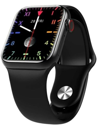 Лот: 22146310. Фото: 1. SMART WATCH 7 ZQ100 44mm BLACK. Смарт-часы, фитнес-браслеты, аксессуары