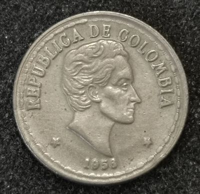 Лот: 23360369. Фото: 1. 20 сентаво 1956 года. Колумбия... Америка