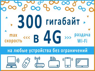 Лот: 18435985. Фото: 1. 300 Гигабайт в 4G на все устройства... Телефонные номера, SIM-карты