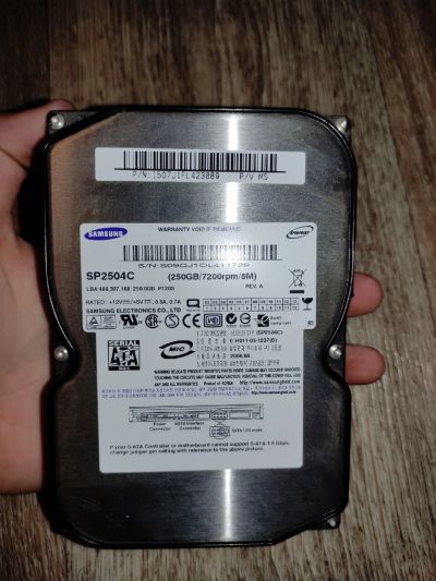 Лот: 18001476. Фото: 1. Жесткий диск Samsung SP2504C. Жёсткие диски (HDD)