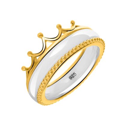 Лот: 23863322. Фото: 1. Серебряное кольцо с керамикой. Кольца, перстни