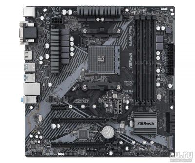 Лот: 18298283. Фото: 1. ASRock B450M PRO4 R2.0 B450M PRO4... Материнские платы