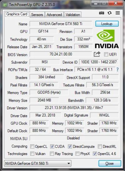 Лот: 16751763. Фото: 1. видеокарта GTX 560 ti MSI 2GB... Видеокарты