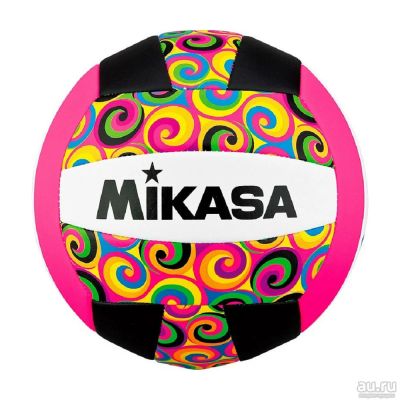 Лот: 12882343. Фото: 1. Мяч для пляжного волейбола MIKASA... Мячи, ракетки, шайбы, клюшки