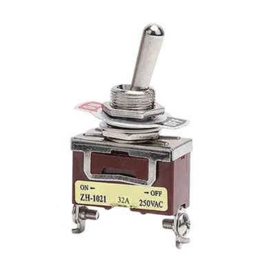 Лот: 25019453. Фото: 1. Тумблер ZN-1021 250V, 32A (2 положения... Реле, тумблеры, переключатели