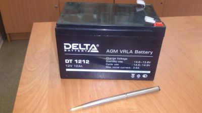 Лот: 3490003. Фото: 1. Аккумулятор DELTA DT 1212 акб... Батарейки, аккумуляторы, элементы питания