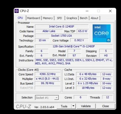 Лот: 19692147. Фото: 1. Intel Core i5 12400f. Процессоры