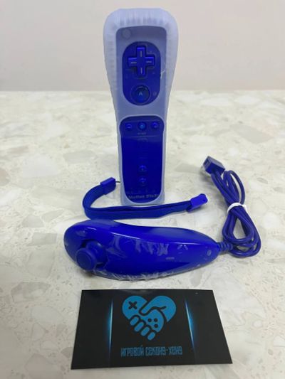 Лот: 18685257. Фото: 1. Новые Wii Remote в чехле + Nunchuk... Запчасти для игровых приставок, консолей