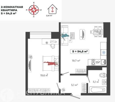 Лот: 21109542. Фото: 1. Продажа Квартира Абакан, Авиаторов... Квартиры, студии