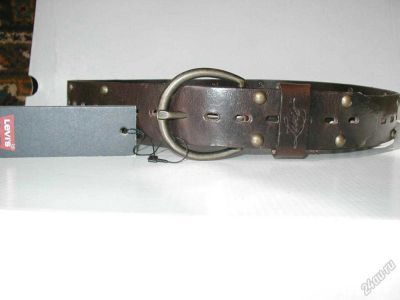 Лот: 5927006. Фото: 1. Ремень uniseх кожа Levis Италия... Ремни, пояса