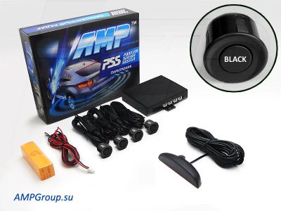 Лот: 3798768. Фото: 1. Парковочный радар AMP 037 Черный... Видеорегистраторы,  радар-детекторы, системы парковки