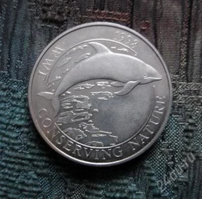 Лот: 818250. Фото: 1. Большая красивая монета Фолклендских... Америка