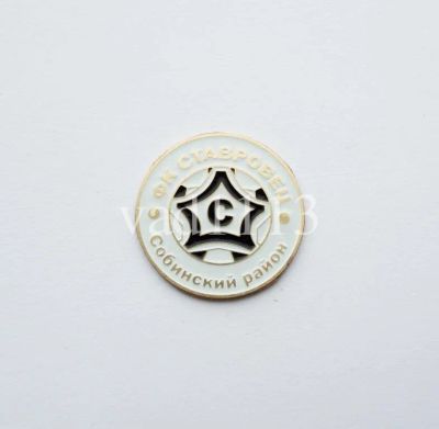 Лот: 11026035. Фото: 1. Футбол-значок ФК Ставровец Собинский... Сувенирные