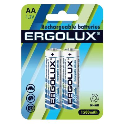 Лот: 24499500. Фото: 1. Аккумуляторы Ergolux AA 1500mAh... Батарейки, аккумуляторы, элементы питания