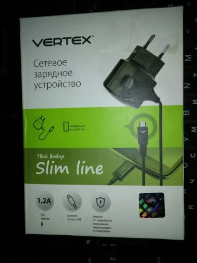 Лот: 6975873. Фото: 1. Зарядное устройство Vertex за... Зарядные устройства, блоки питания, адаптеры сетевые для смартфонов