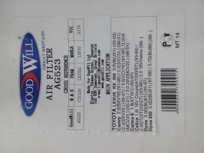 Лот: 17359974. Фото: 1. Воздушный фильтр Toyota 17801-74060... Расходные материалы