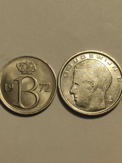 Лот: 25120055. Фото: 1. Две разные монеты Бельгии. Европа