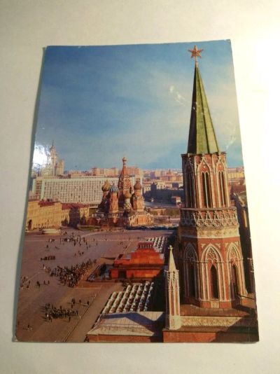 Лот: 12730951. Фото: 1. Открыта Москва Красная площадь. Открытки, конверты