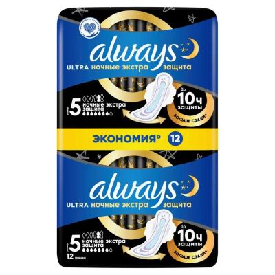 Лот: 24113570. Фото: 1. Прокладки женские Always, Ultra... Средства личной гигиены 
