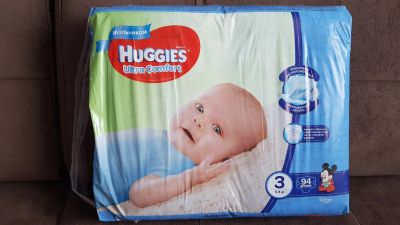 Лот: 15099871. Фото: 1. Памперсы Huggies ultra comfort... Детская гигиена