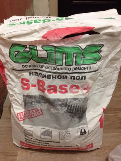 Лот: 7293635. Фото: 1. Наливной пол Glims s-base. Смеси, шпатлевки, цемент