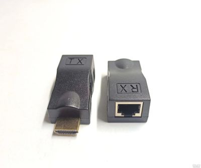 Лот: 16169985. Фото: 1. Удлинитель HDMI LAN по витой паре... Другое (периферия)