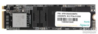 Лот: 18379115. Фото: 1. SSD M.2 NVMe 512GB Apacer AS2280P4... SSD-накопители