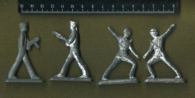 Лот: 16533179. Фото: 1. солдатик оловянный 4 шт лотом... Игрушки