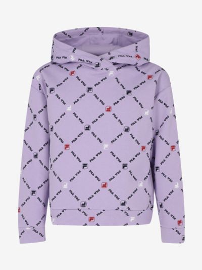 Лот: 22423317. Фото: 1. Худи для девочек FILA, Фиолетовый. Другое (спортивная одежда)