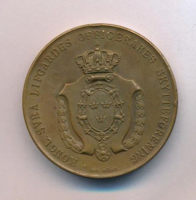 Лот: 8378609. Фото: 1. Швеция Медаль королевское стрелковое... Сувенирные