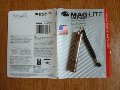 Лот: 6732873. Фото: 1. Фонарь "Маглайт Solitaire" (USA... Фонарики