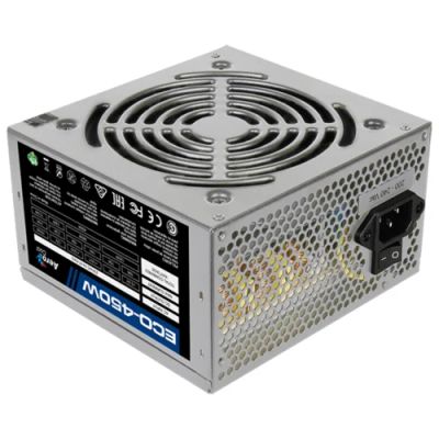 Лот: 15754154. Фото: 1. Блок питания 450W Aerocool ECO-450... Корпуса, блоки питания