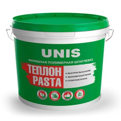 Лот: 24110633. Фото: 1. Шпатлевка Unis, Pasta Теплон... Смеси, шпатлевки, цемент