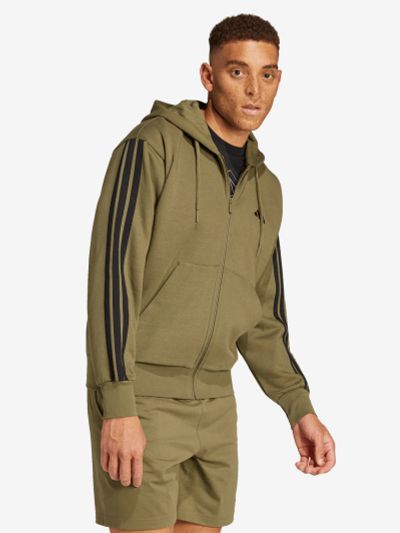 Лот: 25549469. Фото: 1. Толстовка мужская adidas, Зеленый. Легкие куртки, толстовки