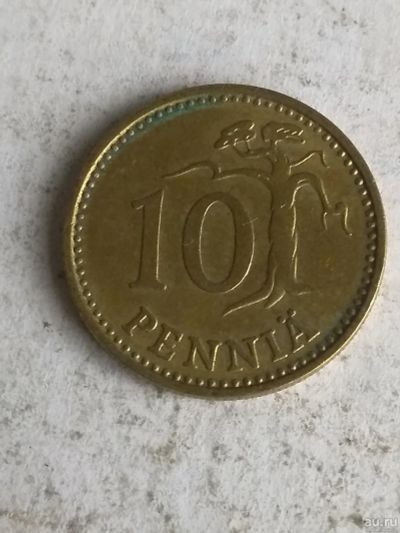 Лот: 16496075. Фото: 1. Финляндия 10 пенни, 1972. Европа