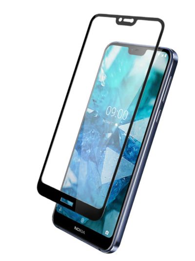 Лот: 14066243. Фото: 1. Защитное стекло Nokia 7.1 3D Полное... Защитные стёкла, защитные плёнки