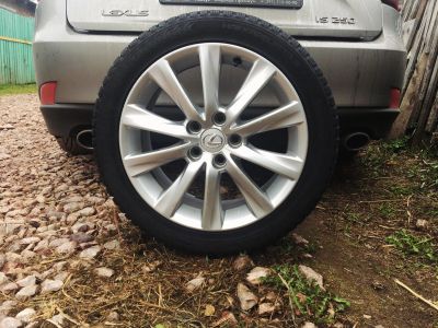 Лот: 14702670. Фото: 1. Диски lexus оригинал с зимней... Диски