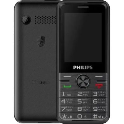 Лот: 22221071. Фото: 1. Телефон Philips Xenium E6500 Черный. Кнопочные мобильные телефоны