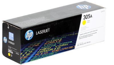 Лот: 12669036. Фото: 1. Тонер-картридж HP CE412A Yellow... Картриджи, расходные материалы