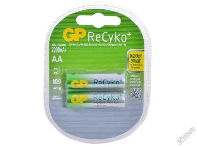 Лот: 5555894. Фото: 1. Аккумулятор AA GP 2000 mAh уп... Аккумуляторы, зарядные