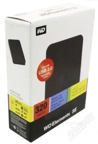 Лот: 2403567. Фото: 1. Внешний HDD USB 3.0 WD Original... Внешние жесткие диски