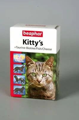 Лот: 6715118. Фото: 1. Beaphar Kitty's Taurine, Biotine... Корма