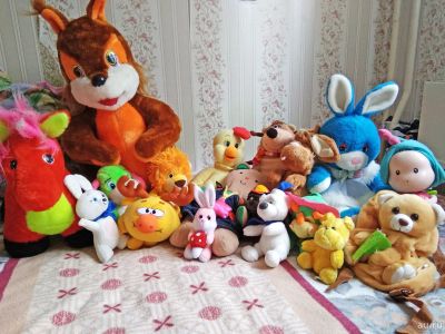 Лот: 13780702. Фото: 1. Мягкие игрушки набор. Мягкие