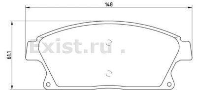 Лот: 13970474. Фото: 1. Тормозные колодки Opel Astra J... Тормозная система