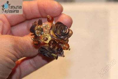 Лот: 587637. Фото: 1. Кольцо "Розы цвета сиамской кошки... Кольца, перстни